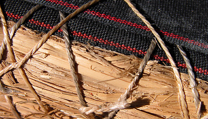 Image showing detail image of a tatami during fabrication