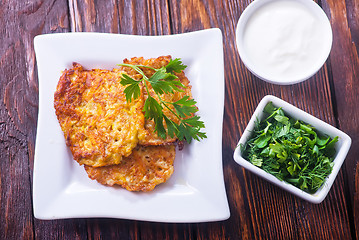 Image showing vegetable pancakes