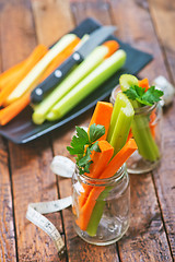 Image showing celery with carrot