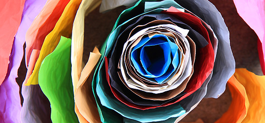 Image showing color paper roll background