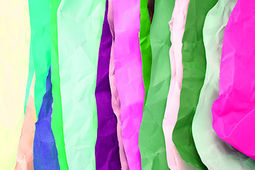 Image showing color papers stack