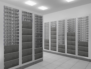 Image showing network server room