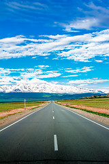 Image showing Paved mountain road