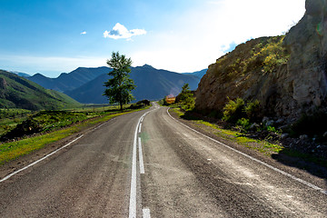 Image showing Paved mountain road