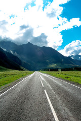 Image showing Paved mountain road
