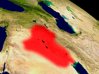Image showing Iraq from space