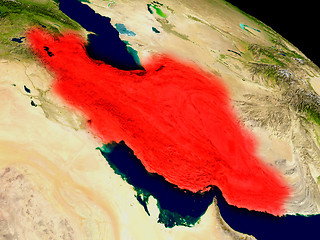 Image showing Iran from space