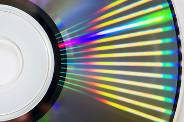 Image showing Rainbow lights on disc