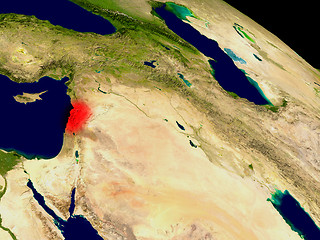 Image showing Lebanon from space
