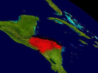 Image showing Honduras from space