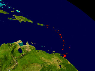 Image showing Caribbean from space