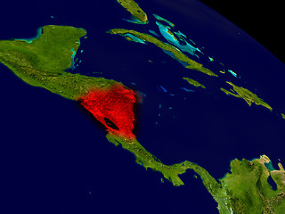 Image showing Nicaragua from space