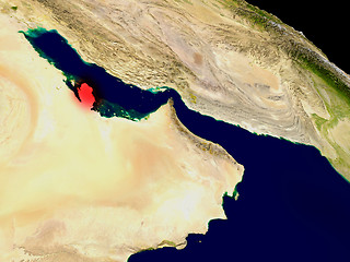 Image showing Qatar from space