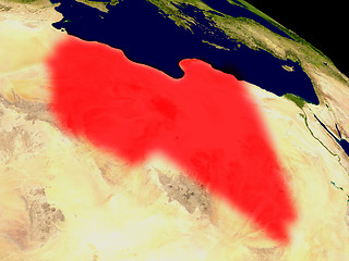 Image showing Libya from space