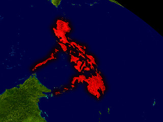 Image showing Philippines from space