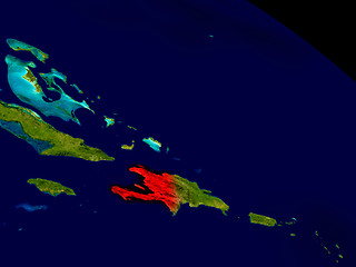 Image showing Haiti from space