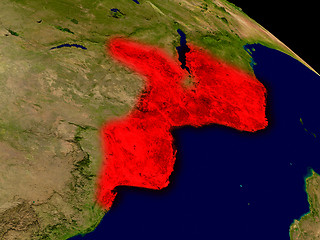 Image showing Mozambique from space