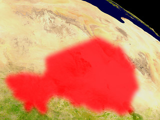 Image showing Niger from space