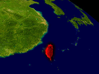 Image showing Taiwan from space