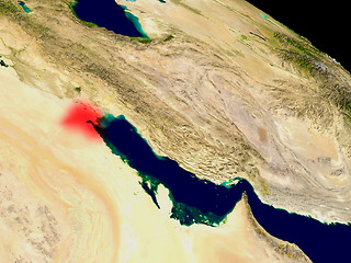 Image showing Kuwait from space