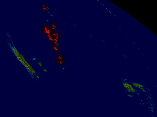 Image showing Vanuatu from space