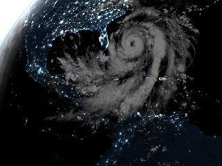 Image showing Hurricane during night
