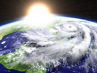 Image showing Hurricane sunset