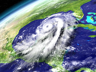 Image showing Hurricane Matthew in Caribbean Sea