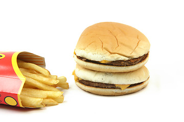 Image showing stack of burgers