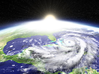 Image showing Hurricane sunrise