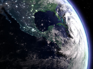 Image showing Hurricane at night