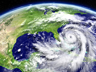 Image showing Hurricane from orbit