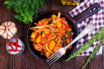 Image showing fried vegetables