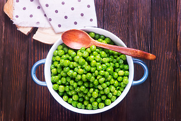 Image showing green peas