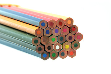 Image showing color pencils detail