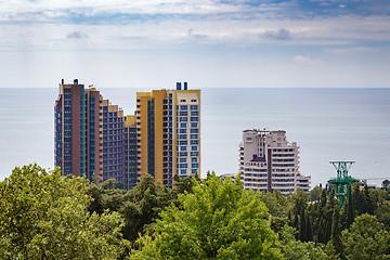 Image showing Panoramic view of resort town Sochi.