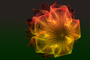 Image showing Fractal image is: virtual flowers.