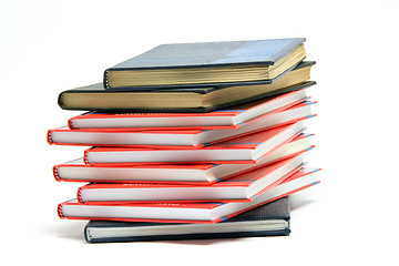 Image showing stack of books isolated