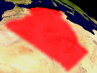 Image showing Algeria from space