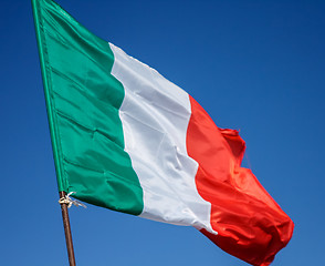 Image showing Flag Italy Closeup