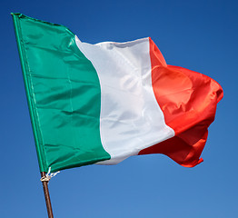 Image showing Flag Italy Closeup