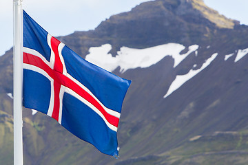 Image showing Iceland flag - flag of Iceland