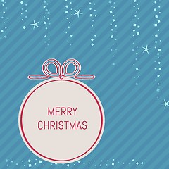 Image showing christmas background with stripes