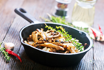 Image showing fried mushrooms