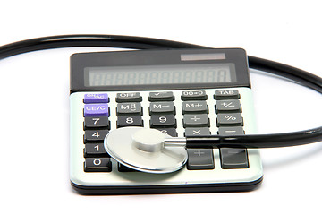 Image showing calculator stethoscope