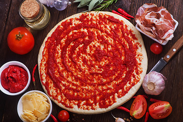 Image showing ingredients for pizza