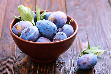 Image showing fresh plums