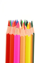 Image showing color pencils with copy space