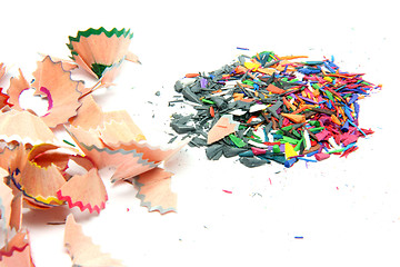 Image showing pencils shavings