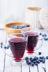 Image showing blueberry juice